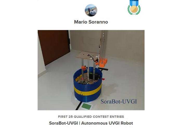 Hackster Contest: UV Robot Design Contest - SoraBot-UVGI | Autonomous UVGI Robot